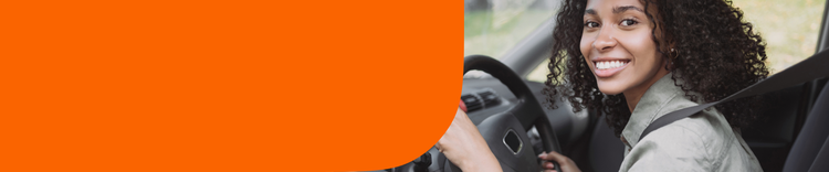 A woman driving a car