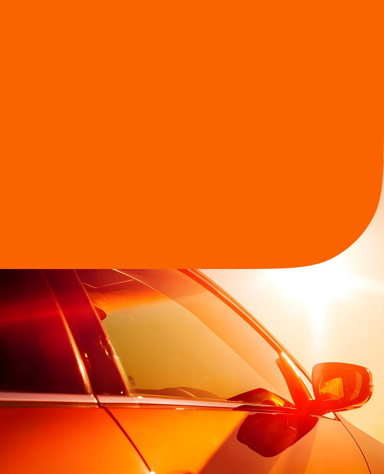 A car in the sun
