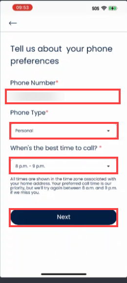 A screenshot of a phone number Description automatically generated
