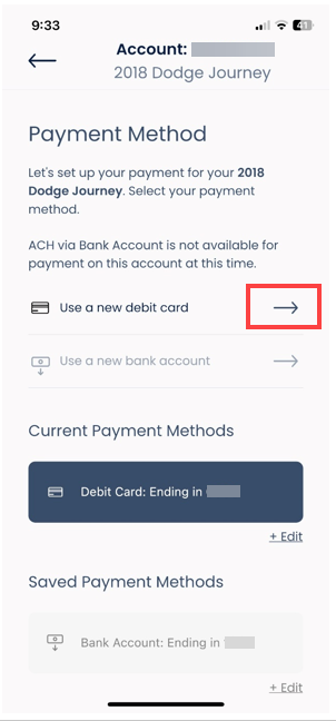 A screenshot of a credit card Description automatically generated